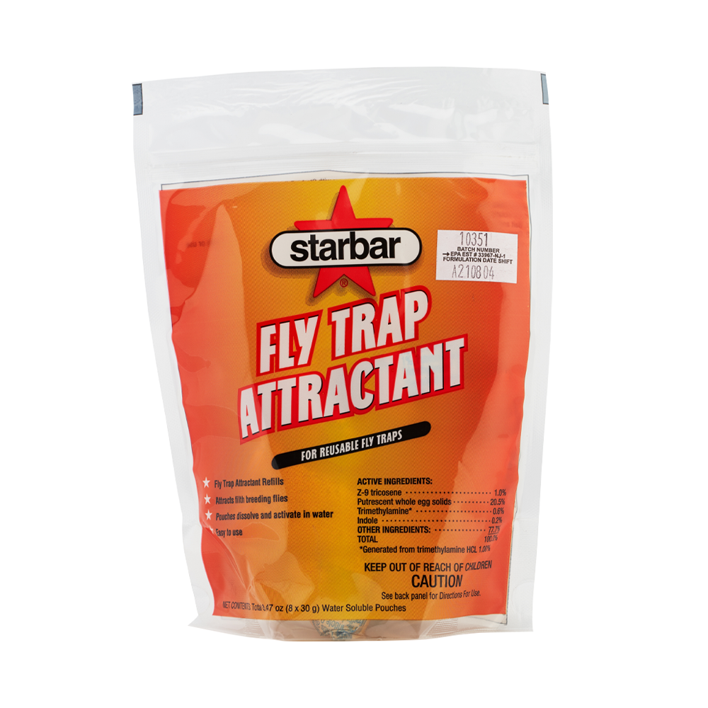 Effective House Fly Control  Starbar® Fly Trap Attractant