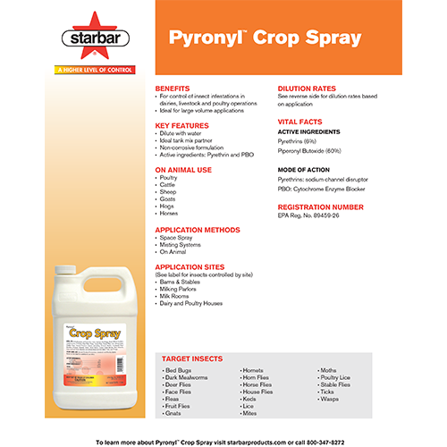 Pyronyl Crop Spray Literature